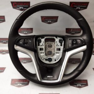 2012-2015 Chevrolet Camaro SS OEM Steering Wheel Assembly Black Leather Manual w/o Paddles 22790902