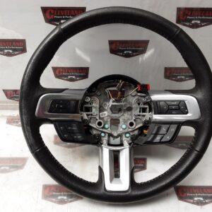 2015-2019 Ford Mustang GT OEM Steering Wheel Assembly Manual Black Leather w/ Controls FR3Z-3600-AD