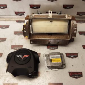 2005 C6 Chevrolet Corvette OEM Steering Wheel Air Bag & Right Passenger Dash Air Bag 15812677 15793926