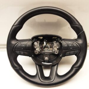 2015-2023 Dodge Charger Challenger R/T Plus OEM Leather Steering Wheel w/ Gray Trim Manual w/o Radio Paddles 5VG251VXAF