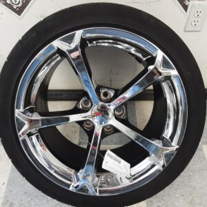 SCRATCHED 2010-2013 C6 Chevrolet Corvette Grand Sport OEM Rear Speedline 19×12 5x120mm Chrome Wheel 9597864