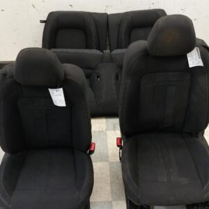2015-2023 Ford Mustang GT Coupe OEM Set of Front & Rear Cloth Seats Black