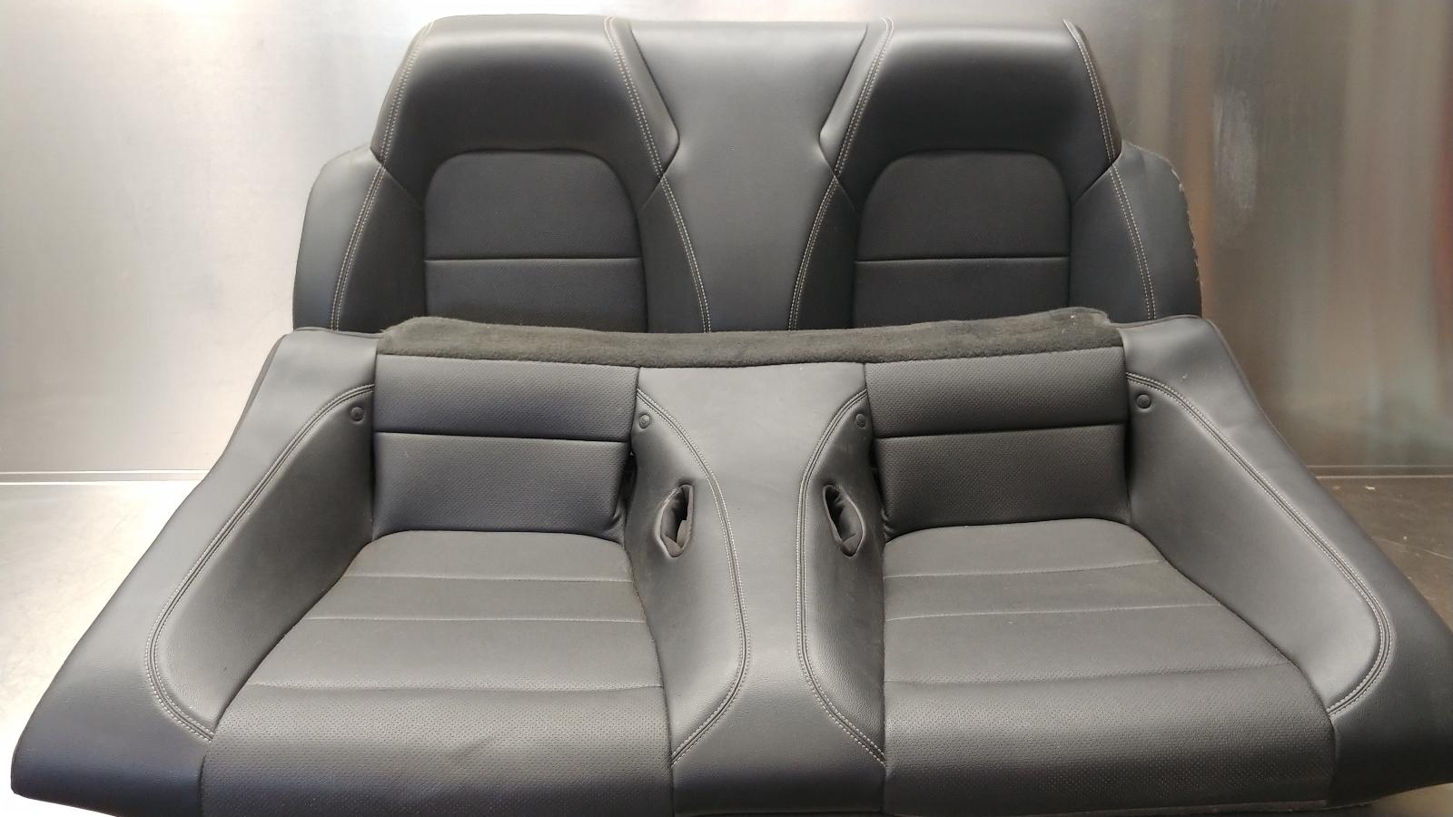 2015-2023 Ford Mustang GT Convertible OEM Rear Upper & Lower Seat Black Leather 1 2015-2023 Ford Mustang GT Convertible OEM Rear Upper & Lower Seat Black Leather