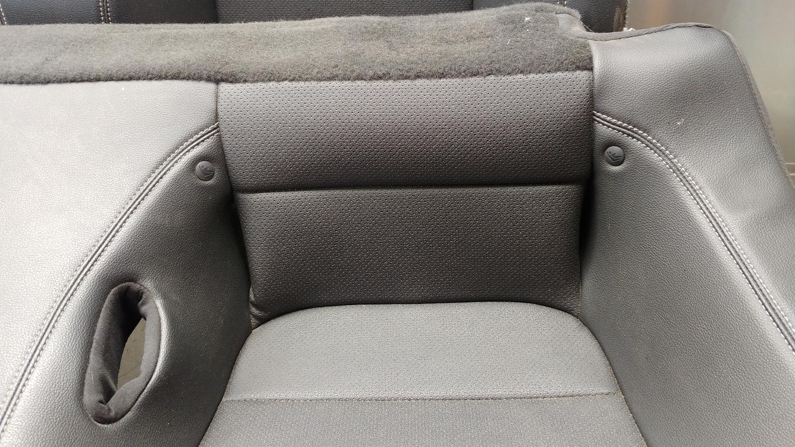 2015-2023 Ford Mustang GT Convertible OEM Rear Upper & Lower Seat Black Leather 9 2015-2023 Ford Mustang GT Convertible OEM Rear Upper & Lower Seat Black Leather - Image 9