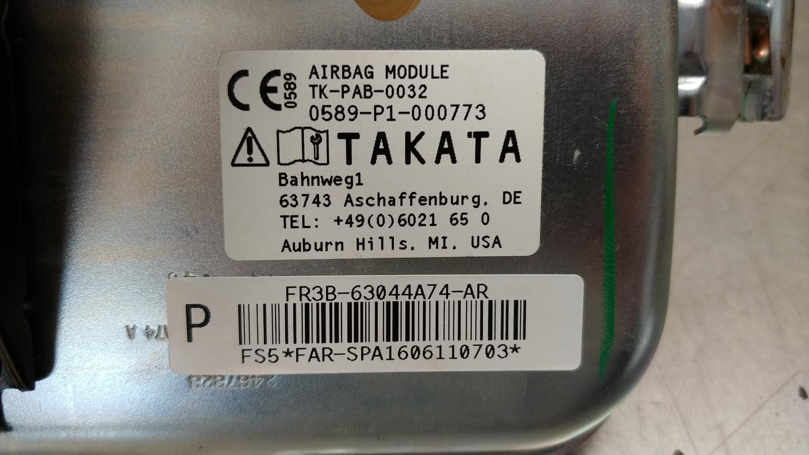 2015-2017 Ford Mustang GT OEM Right Passenger Side Dash Air Bag FR3B63044A74AR 4 2015-2017 Ford Mustang GT OEM Right Passenger Side Dash Air Bag FR3B63044A74AR - Image 4