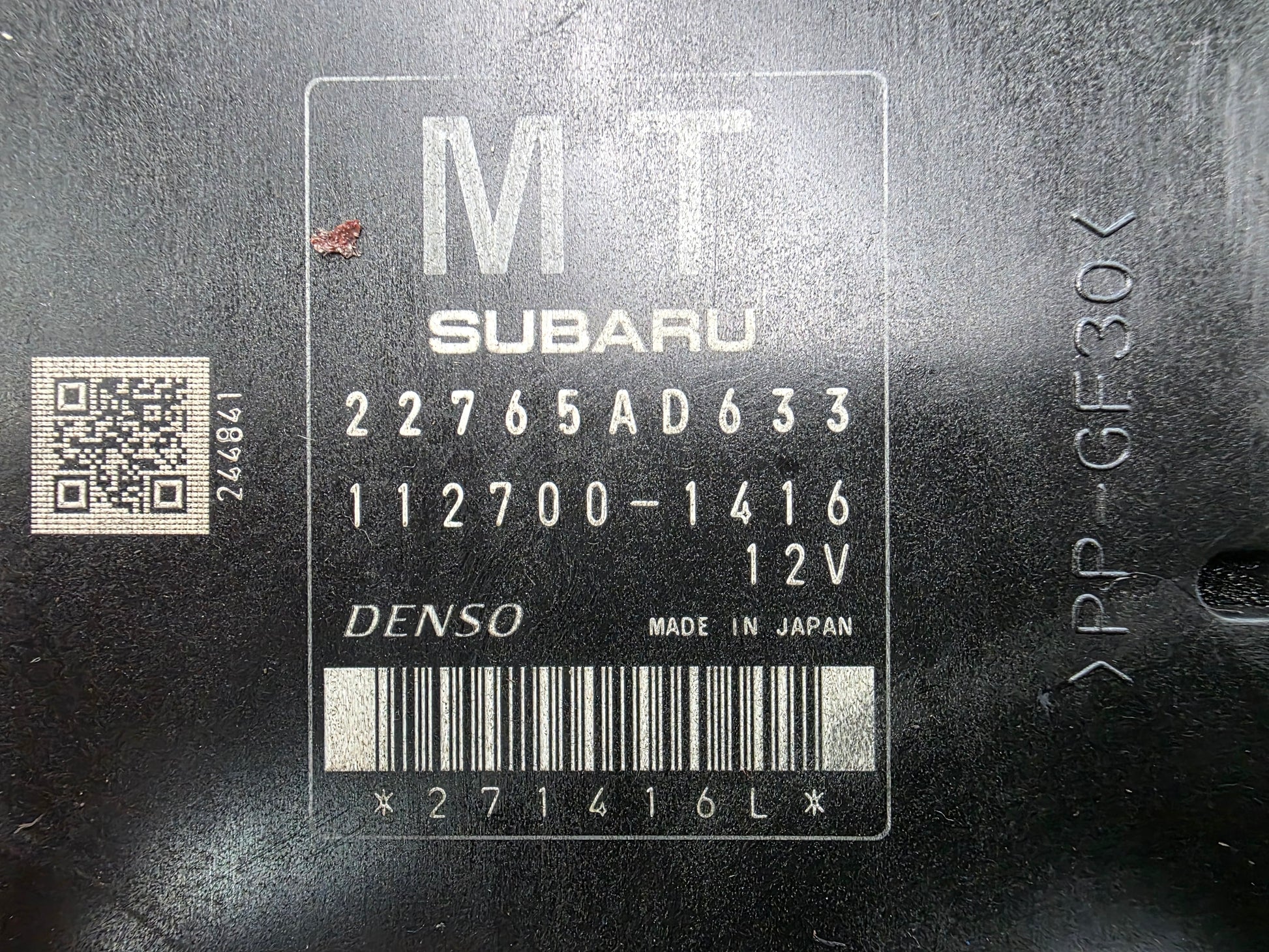 JDM 2013 Subaru BRZ ZC6 OEM 6-Speed Manual Engine ECU Computer fa20 22765ad633 5 JDM 2013 Subaru BRZ ZC6 OEM 6-Speed Manual Engine ECU Computer fa20 22765ad633 - Image 5