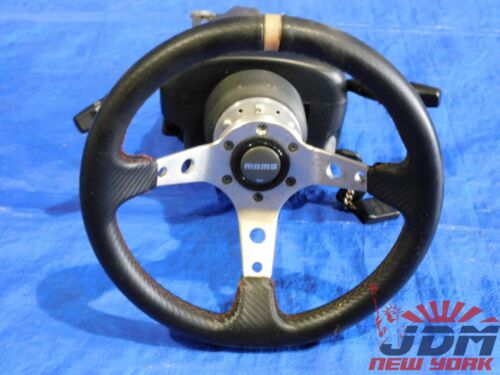 JDM HONDA ACURA TYPE R DC5 INTEGRA RSX MOMO STEERING WHEEL W/ RHD COLUMN #3 3 JDM HONDA ACURA TYPE R DC5 INTEGRA RSX MOMO STEERING WHEEL W/ RHD COLUMN #3 1