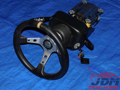 JDM HONDA ACURA TYPE R DC5 INTEGRA RSX MOMO STEERING WHEEL W/ RHD COLUMN #3 2 JDM HONDA ACURA TYPE R DC5 INTEGRA RSX MOMO STEERING WHEEL W/ RHD COLUMN #3