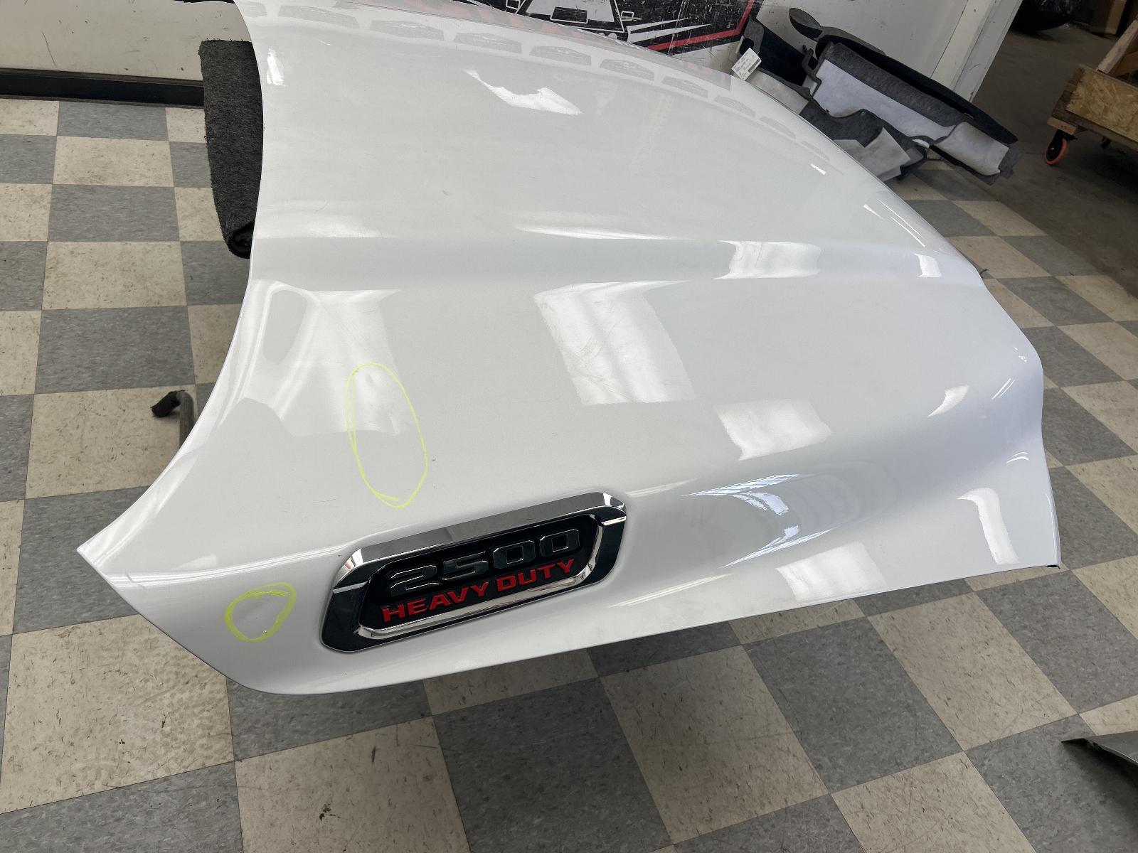 2019-2024 Dodge Ram 2500 3500 Heavy Duty OEM Hood Panel Bright White 68360786AE 6 2019-2024 Dodge Ram 2500 3500 Heavy Duty OEM Hood Panel Bright White 68360786AE - Image 6