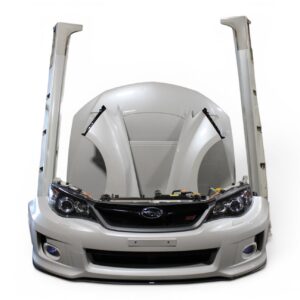 2008-2014 Subaru Impreza WRX STi V10 Front End Conversion Hood Fenders Headlights Side Skirts JDM ej257