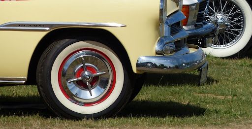 Classic Car with White Wall Tyres