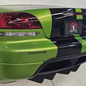 Dodge Viper Rear Bumper Custom Hanging Garage Wall Art FRESH PAINTED Snakeskin Green